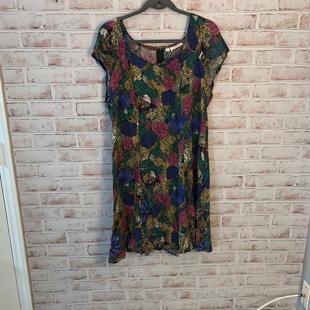 Colorful Floral Mini Dress
